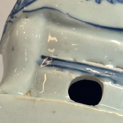 A Chinese blue and white figure of a Daoist deity — photo 21