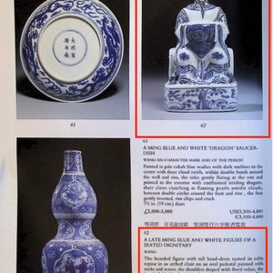 A Chinese blue and white figure of a Daoist deity — photo 10