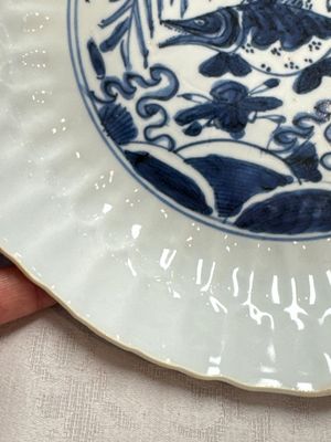A Chinese blue and white 'Fish' plate, Chenghua mark, Tianqi — photo 1