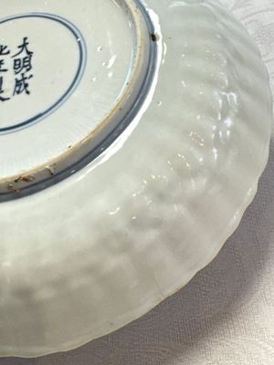 A Chinese blue and white 'Fish' plate, Chenghua mark, Tianqi — photo 12