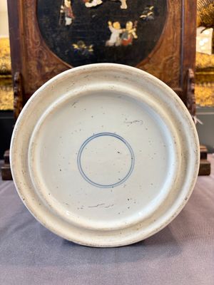 A Chinese blue and white 'Fisherman' brush pot, 20th C. — photo 16
