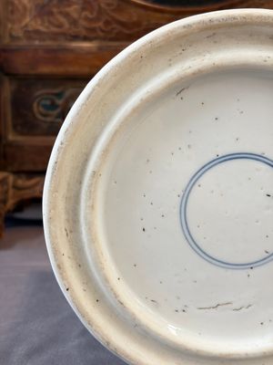 A Chinese blue and white 'Fisherman' brush pot, 20th C. — photo 18