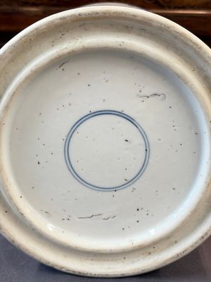 A Chinese blue and white 'Fisherman' brush pot, 20th C. — photo 19