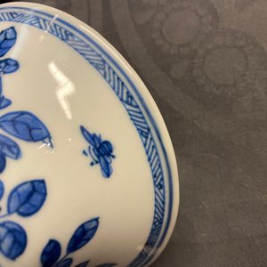 A Chinese blue and white five-piece garniture, Kangxi — 照片 22