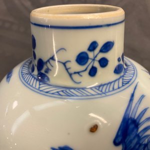 A Chinese blue and white five-piece garniture, Kangxi — 照片 30