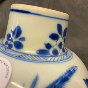 A Chinese blue and white five-piece garniture, Kangxi — 照片 32