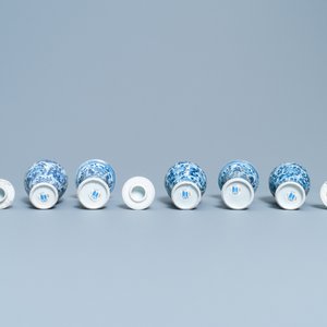 A Chinese blue and white five-piece garniture, Vung Tau Cargo, Kangxi — photo 6