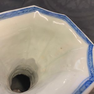 A Chinese blue and white five-piece garniture with boys and ladies, Kangxi — 照片 12
