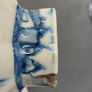 A Chinese blue and white five-piece 'landscape' garniture, Kangxi — 照片 31