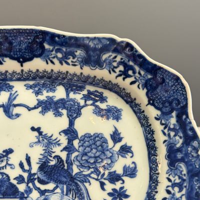A Chinese blue and white 'Floral' dish and a 'Phoenix' serving dish — photo 6