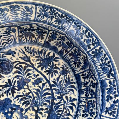 A Chinese blue and white 'Floral' dish and a 'Phoenix' serving dish — photo 21