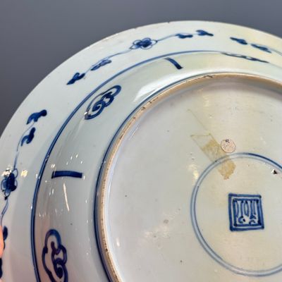 A Chinese blue and white 'Floral' dish and a 'Phoenix' serving dish — photo 28