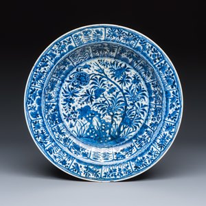 A Chinese blue and white 'Floral' dish and a 'Phoenix' serving dish — photo 2