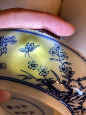 A Chinese blue and white floral plate, Yongzheng mark and of the period — 照片 11