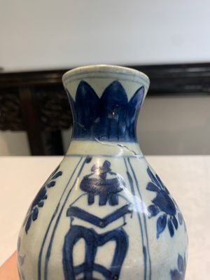 A Chinese blue and white 'flying horse' double gourd vase, Wanli — photo 10