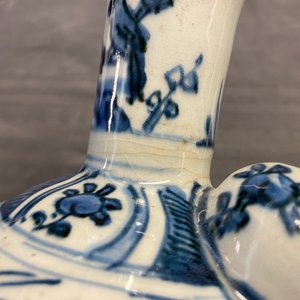 A Chinese blue and white 'flying horse' kendi, Wanli — 照片 14