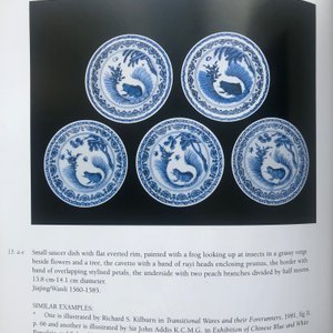 A Chinese blue and white 'frog' plate, Jiajing/Wanli — photo 3