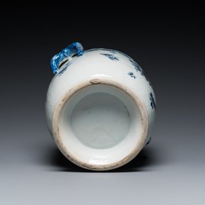 A Chinese blue and white gilt-decorated wine cooler, Qianlong — photo 6