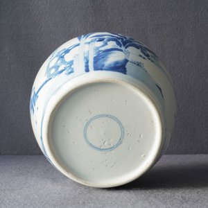 A Chinese blue and white ginger jar with figurative design, Kangxi — photo 18