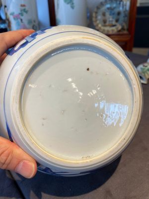 A Chinese blue and white ginger jar with playing boys with a qilin, Kangxi — 照片 12
