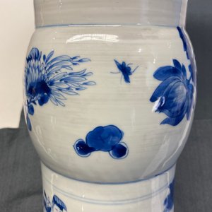 A Chinese blue and white 'gu' vase with immortals, Kangxi — 照片 18