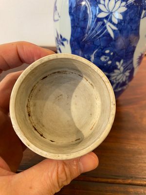 A Chinese blue and white Hatcher-type jar and cover, Shunzhi — 照片 7