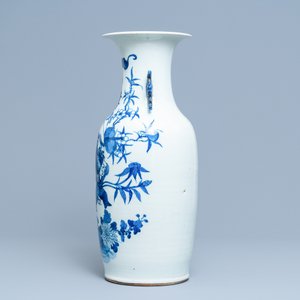 A Chinese blue and white 'Hehe Er Xian' vase, 19th C. — 照片 4