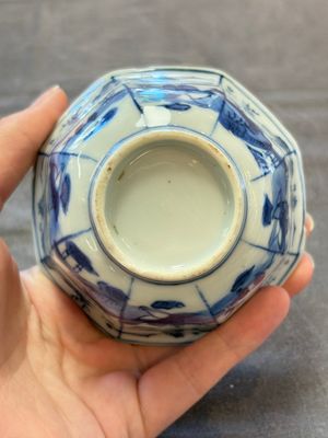 A Chinese blue and white hexagonal bowl and an octagonal bowl, Tianqi/Kangxi — foto 16