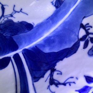A Chinese blue and white 'horserider' dish, Kangxi mark and of the period — photo 19