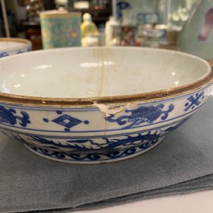 A Chinese blue and white 'hundred boys' box and cover, Wanli mark and of the period — 照片 14