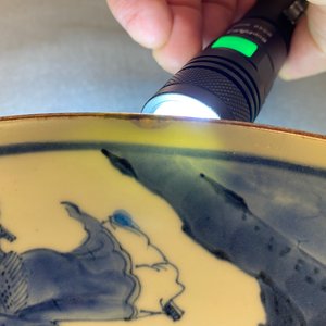 A Chinese blue and white 'Immortals' dish, Yu Tang Jia Qi mark, Shunzhi — 照片 20