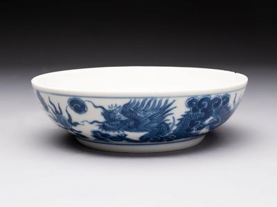 A Chinese blue and white imperial 'Bleu de Hue' saucer for the Vietnamese market, Thiệu Trị 紹治年製 mark and of the period