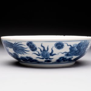 A Chinese blue and white imperial 'Bleu de Hue' saucer for the Vietnamese market, Thiệu Trị  紹治年製 mark and of the period — photo 6