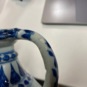 A Chinese blue and white Islamic market 'aftaba' ewer, Kangxi — photo 11