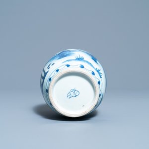A Chinese blue and white jar with figures in a landscape, Wanli — photo 6