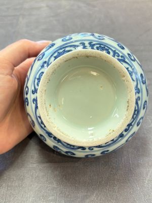 A Chinese blue and white jar with floral design, Ming — foto 6