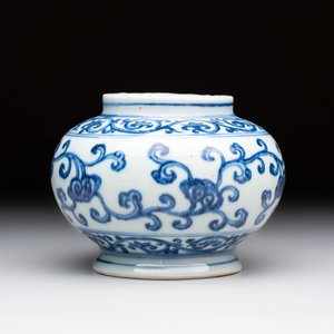 A Chinese blue and white jar with floral design, Ming — foto 4