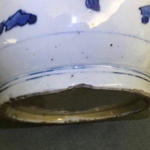 A Chinese blue and white jar with fruits and insects, Transitional period — 照片 12