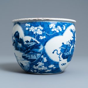 A Chinese blue and white jardinière, Kangxi — photo 4