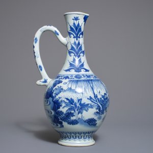 转型期 人物青花瓷坛子 — 照片 4
