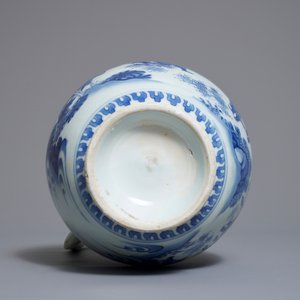 转型期 人物青花瓷坛子 — 照片 7