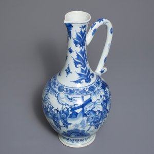 转型期 人物青花瓷坛子 — 照片 8