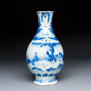 A Chinese blue and white jug with narrative design — 照片 3