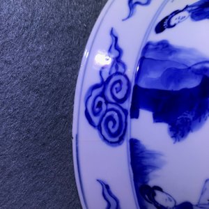 A Chinese blue and white klapmuts bowl, Chenghua mark, Kangxi — 照片 10