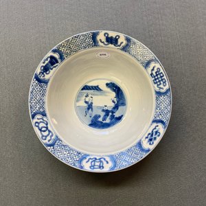 A Chinese blue and white 'klapmuts' bowl, Chenghua mark, Kangxi — 照片 11