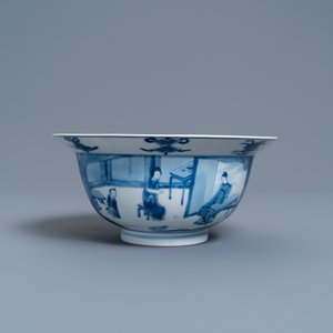 A Chinese blue and white 'klapmuts' bowl, Chenghua mark, Kangxi — 照片 2
