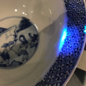 A Chinese blue and white klapmuts bowl, Kangxi mark and of the period — 照片 16