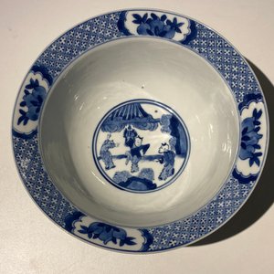 A Chinese blue and white 'klapmuts' bowl, Kangxi mark and of the period — 照片 11