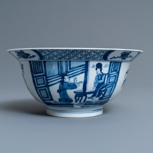 A Chinese blue and white 'klapmuts' bowl, Kangxi mark and of the period — 照片 2