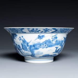 A Chinese blue and white 'klapmuts' bowl, Kangxi mark and of the period — 照片 2